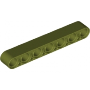 technic hefbalk dik 1x7 olive green